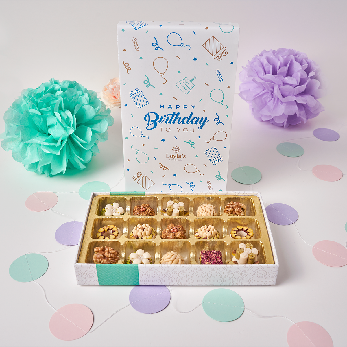 Happy Birthday Gift Box, 15 pc. – Layla's Delicacies