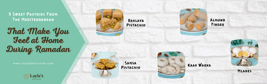 Gift Box contains an assortment of Tunisian sweets with a modern twist