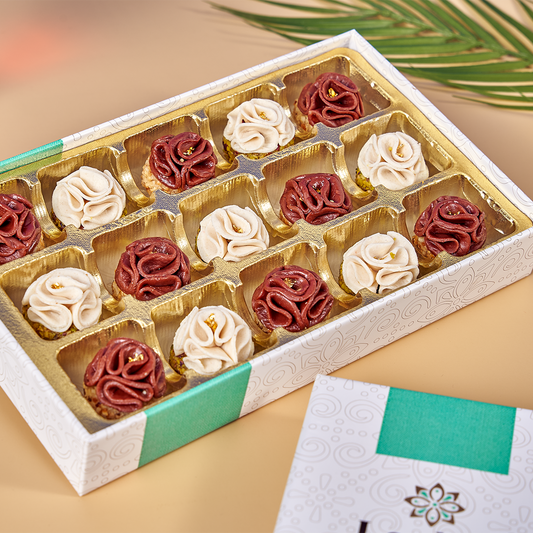 Limited-edition Velvet box featuring artisanal Mediterranean treats, perfect for gifting or indulgence
