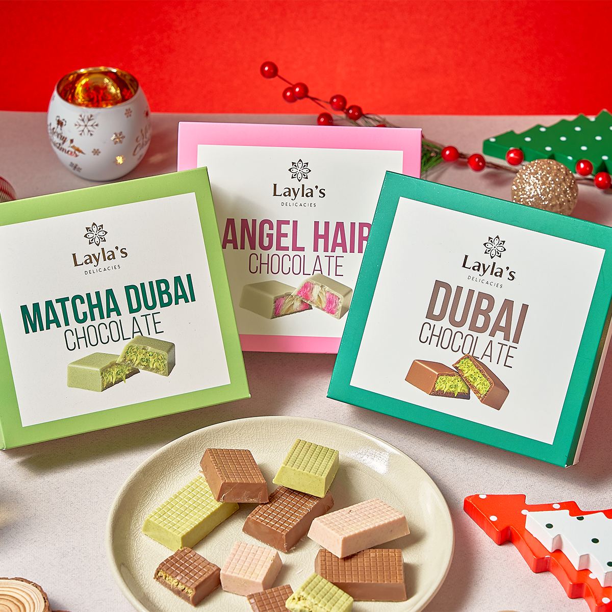Dubai Chocolate Trio, 18 pc.