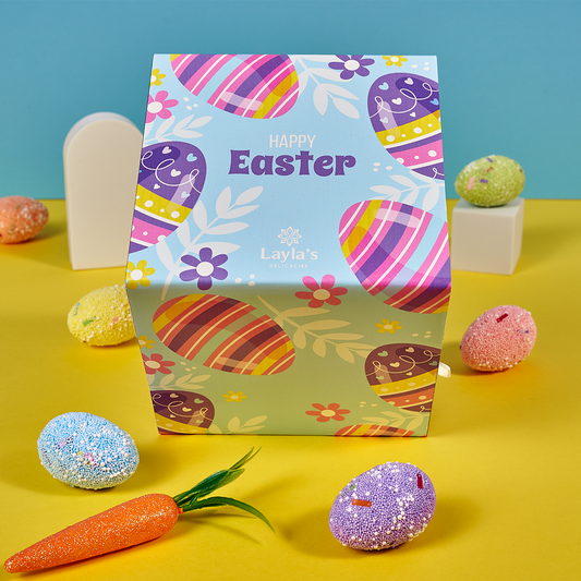 Happy easter gift box 46 pieces sleeve happy easter
