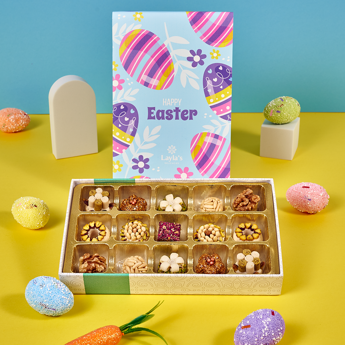 happy easter gift box 15 pieces