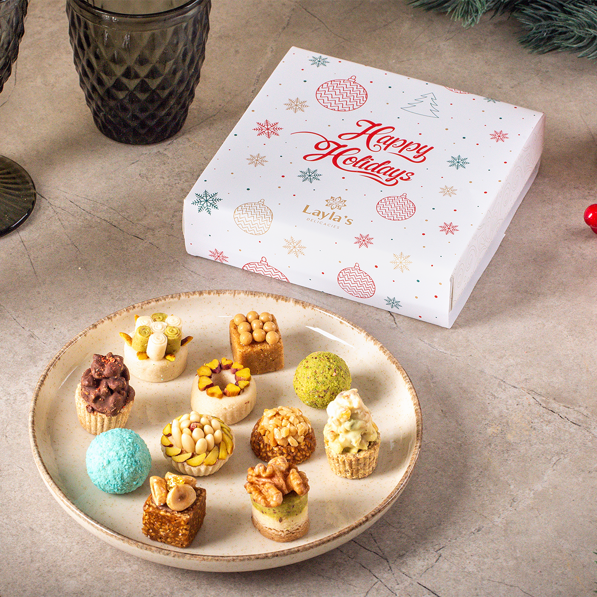 Happy Holidays Gift Box, 9 pc.