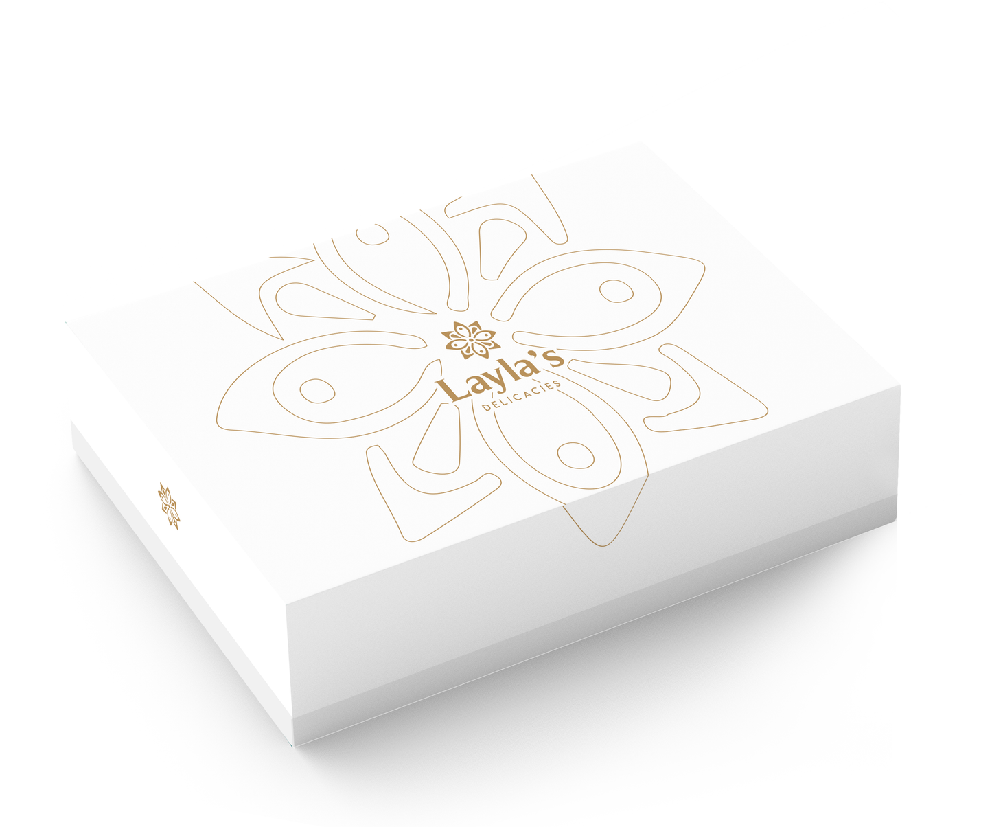 Baby shower favor box set of 5 | Elegant white sleeve with vegan treats