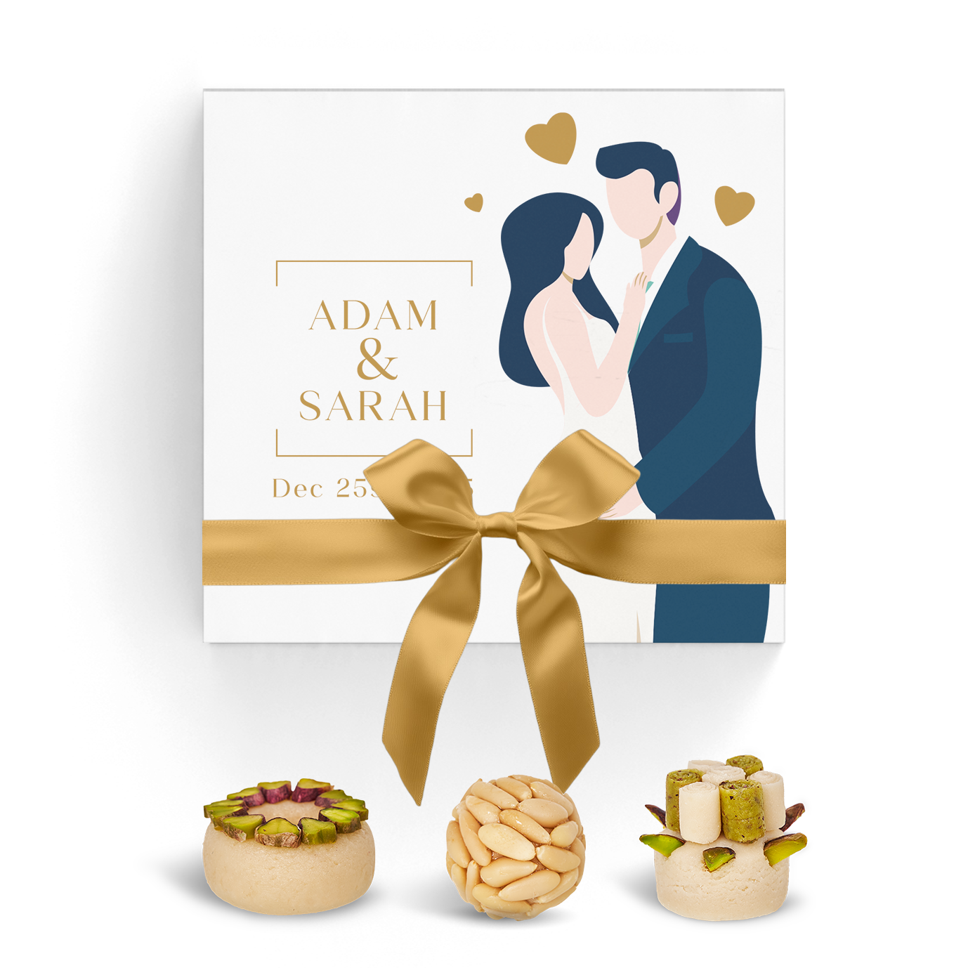 Wedding Favor Box. Set of 5