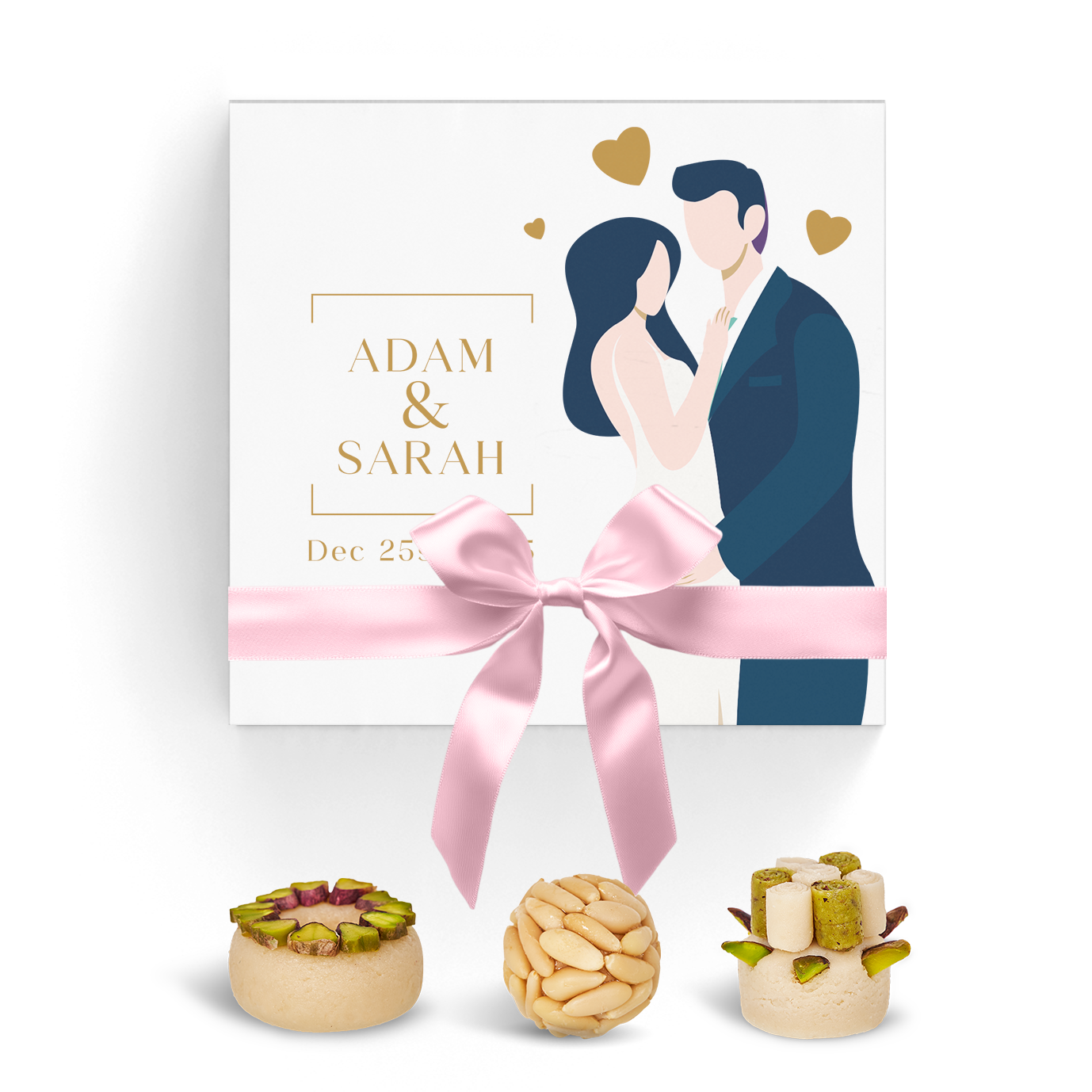 Wedding Favor Box. Set of 5