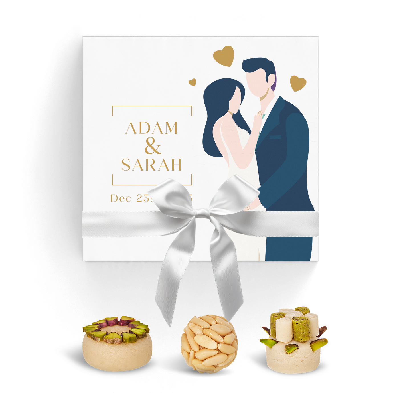 Wedding Favor Box. Set of 5