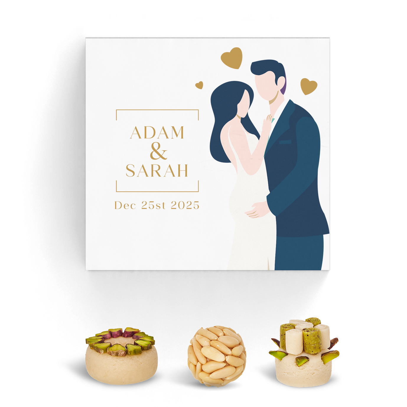 Wedding Favor Box. Set of 5