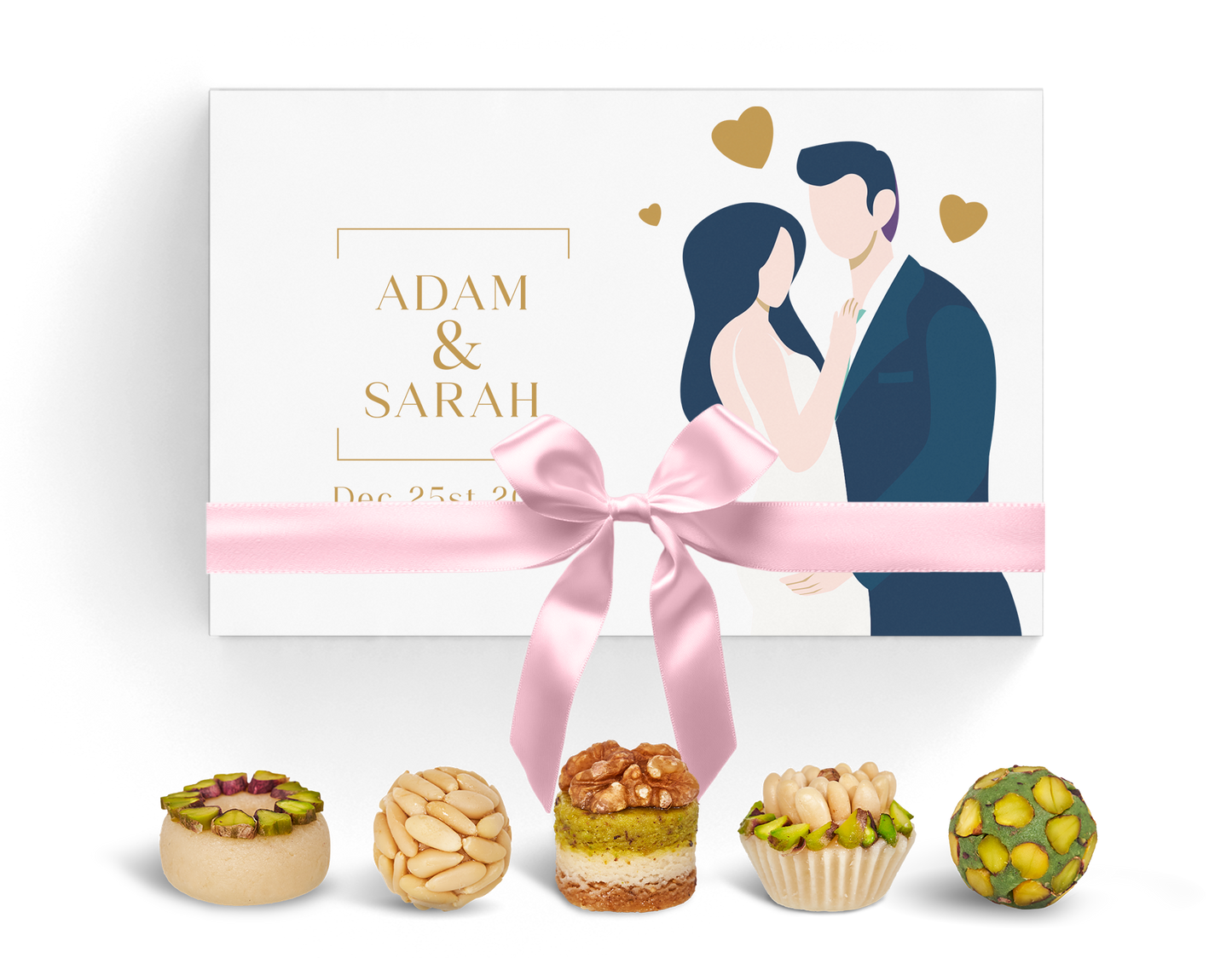 Wedding Favor Box. Set of 5