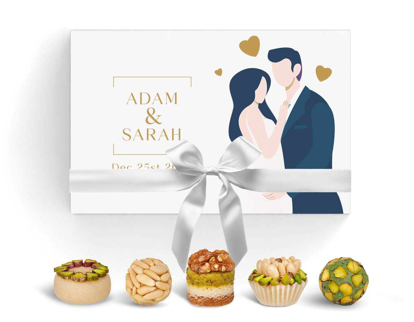 Wedding Favor Box. Set of 5