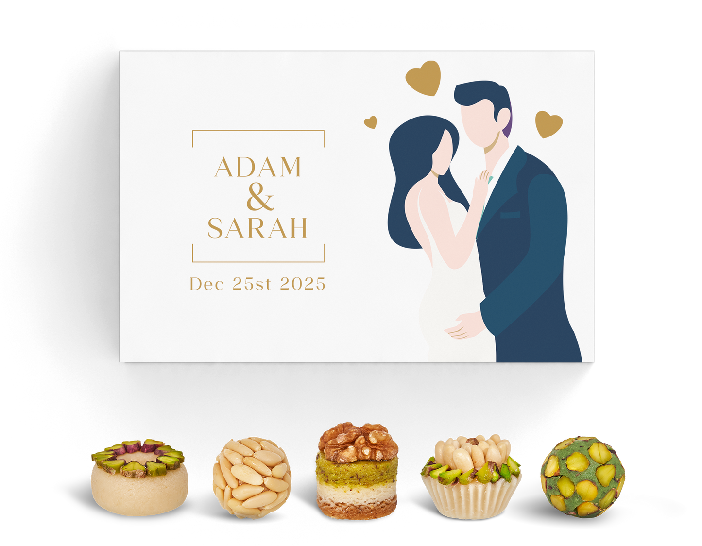 Wedding Favor Box. Set of 5