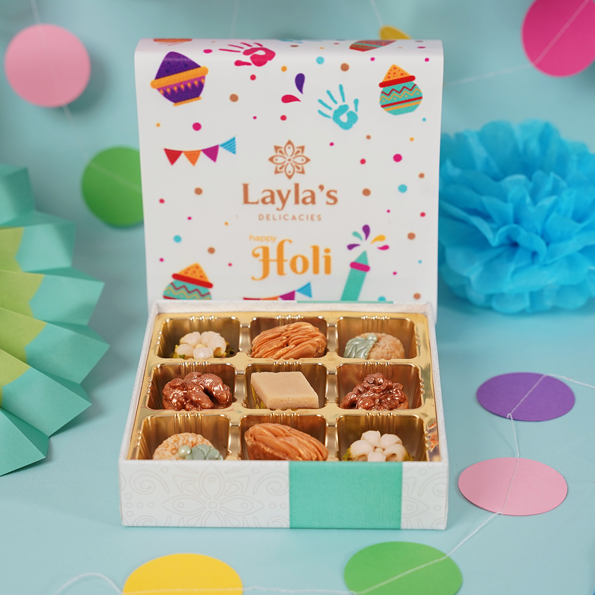Holi Gift Box, 9 pc.